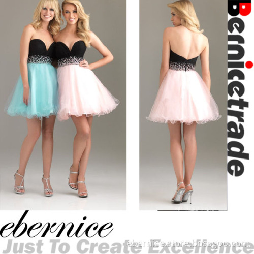 Charming Short Bridesmaid Dress Ball Gown